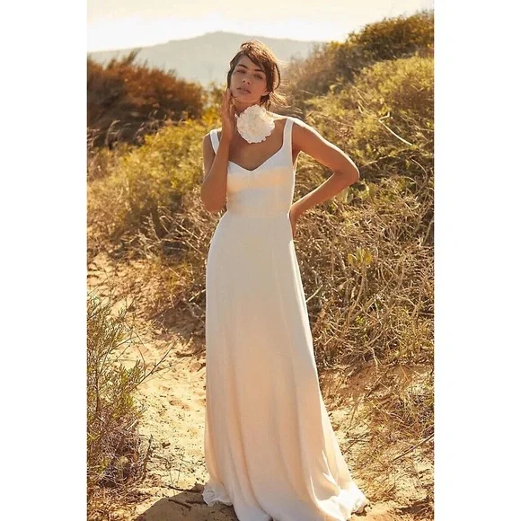 NWT Reformation Lecce dress, ivory white, bridal, wedding, size 4 - Picture 8 of 9